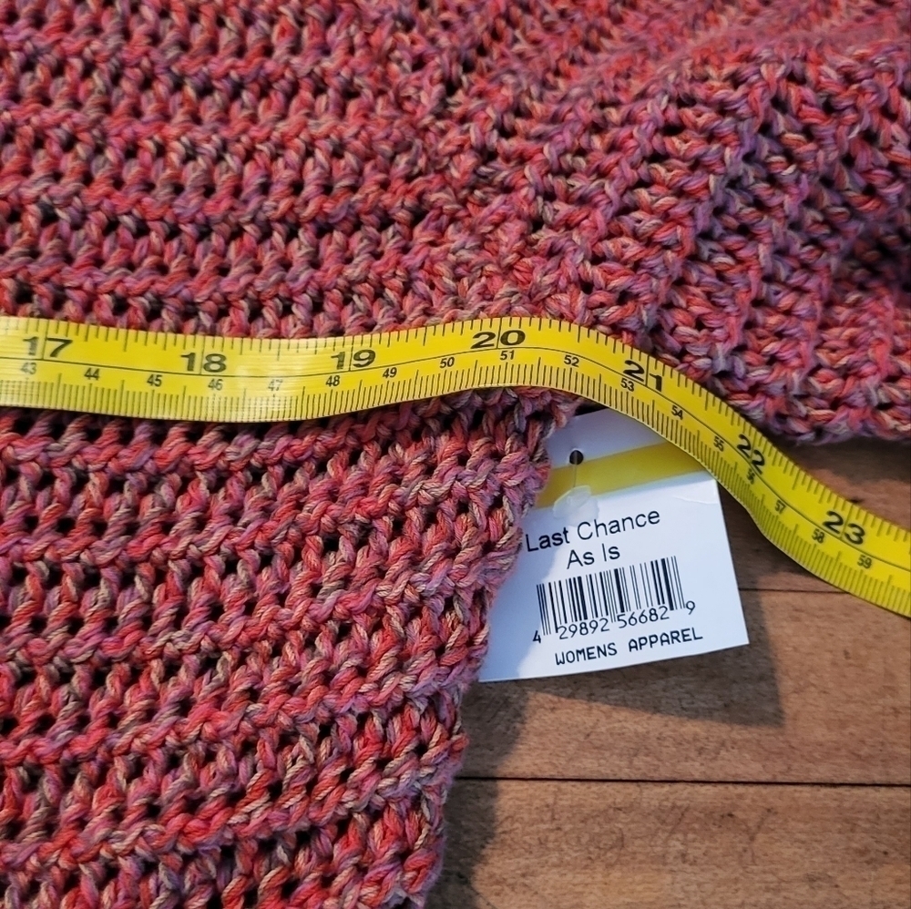 Vince Multicolor Marled Open Knit Button Cardigan - Picture 7 of 12